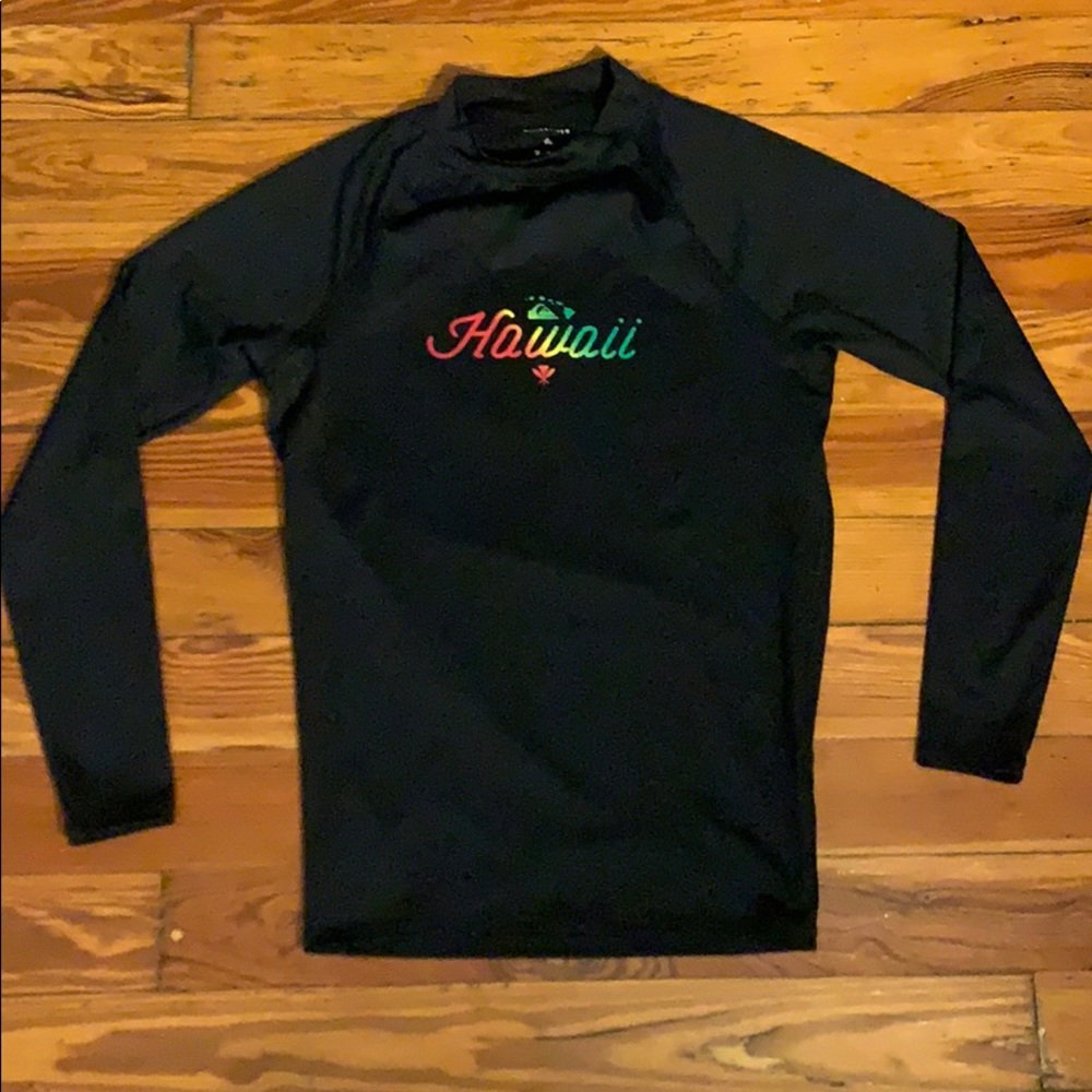 quicksilver hawaii long sleeve sun shirt surf